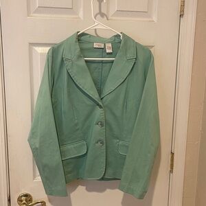 Casual Corner Women's Light Green Blazer